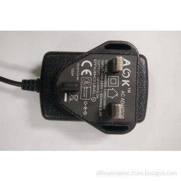 Top quality Efficiency Level 5 UK US EU models 12V 0.5A ac dc adapter